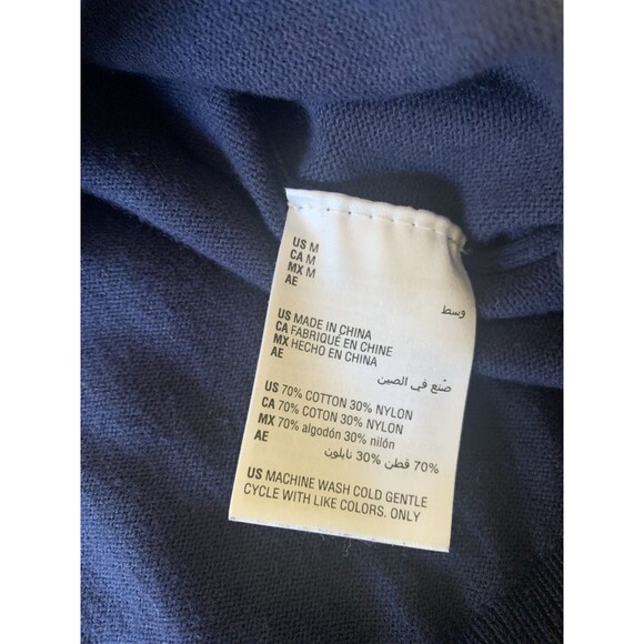 Club Room Mens Sweater Vests 1 Blue 1 Gray Size Medium V-Neck Pullover Lot of 2 - Picture 12 of 12